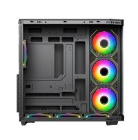 POWERBOOST PBA4375B-750W 80+ BRONZE 7*12cm ARGB Fanlı USB 3.0 Seaview Gaming Siyah AKVARYUM Kasa - 3